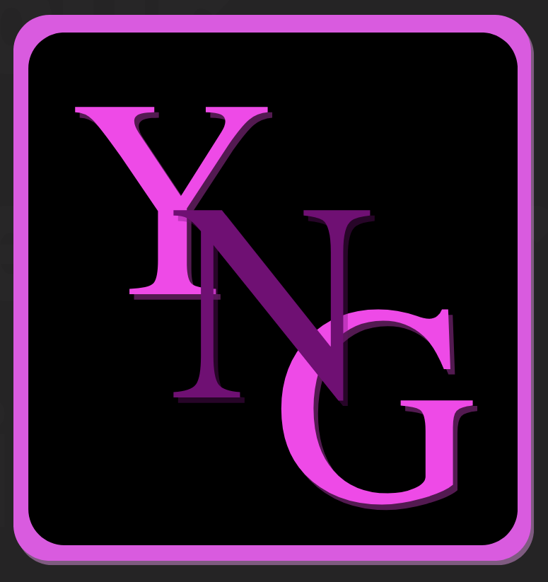 The letters YNG. Your Neighborhood Girls Logo